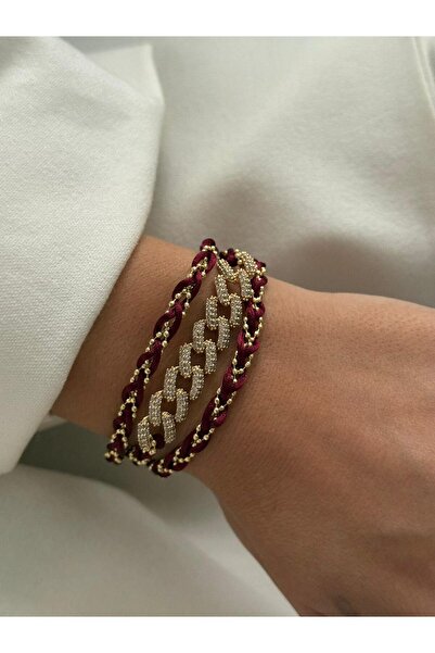 Asteria Jewelry Gourmet Bracelet Multi-Row Women's Bracelet with Rope Detail