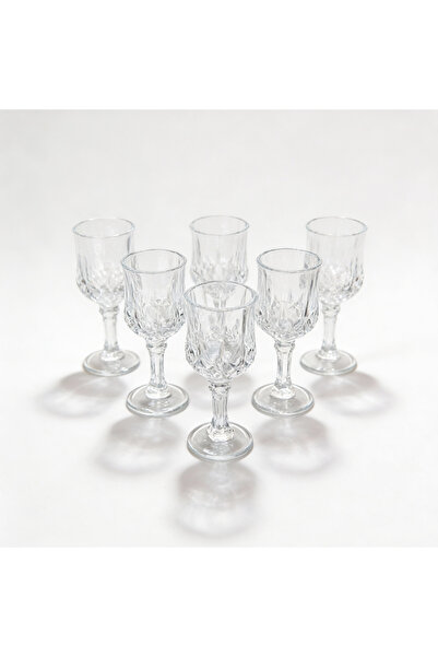 SweetHomes`s 6’lı Cam Ayaklı Kadeh Bardak Seti – Şık ve Zarif Tasarım
