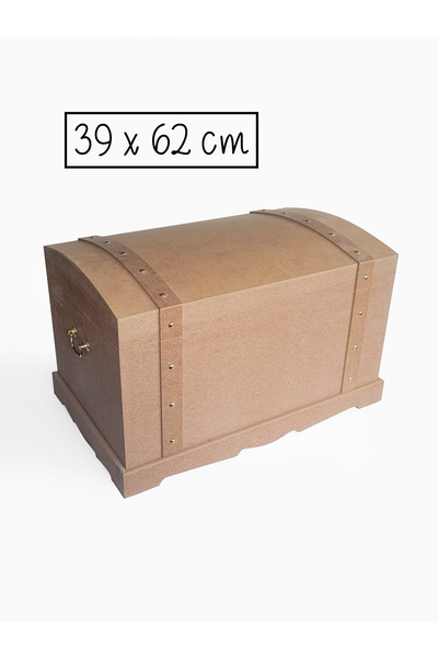 Ahşap Ham Mdf, Boyanabilir Kabaralı Sandık, Çeyiz Sandığı, Organizer, Saklama...