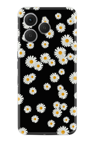 TECNO Spark 40 (Km5n) Kılıf Boutique Baskılı Resimli Papatyalar Pcode -018