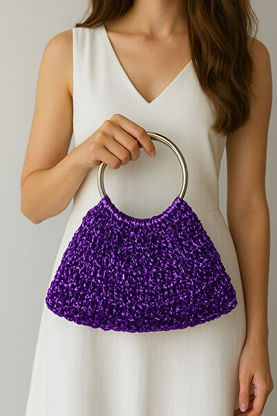 ByLily Evening Dress, Metallic Raffia Stylish Bag, for Night, Day, Wedding, E...