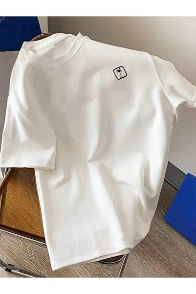 one button Tricou unisex Summer Letter Design Basic cu gât rotund, 100% bumbac