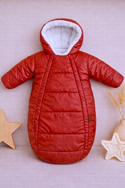 DeKuBaby İçi Welsoft Kürklü Yeni Doğan Bebek Kundak - Tulum Mont