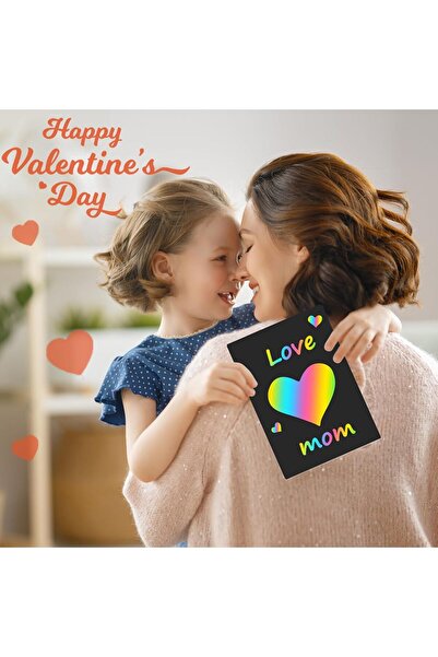 Generic Rainbow Scratch Art Paper for Kids - 60 Pieces