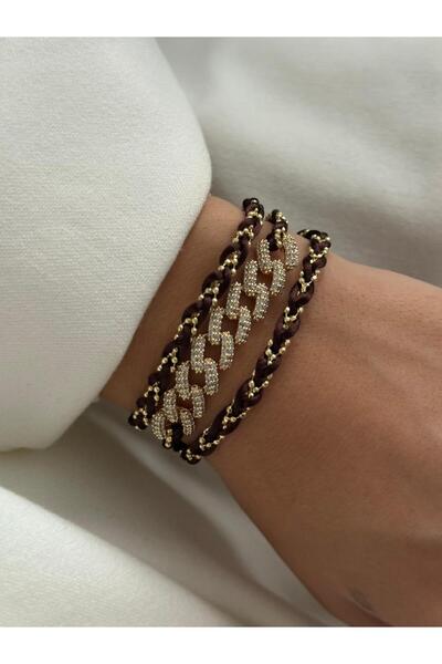 Asteria Jewelry Gourmet Bracelet Multi-Row Women's Bracelet with Rope Detail