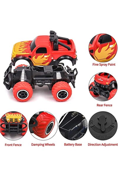 Aputue شاحنة الوحش التي تعمل بجهاز تحكم عن بعد بمقياس 1:43