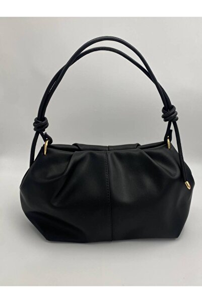 Marvelis حقيبة نسائية متوسطة الحجم من BABİL بتفاصيل عقدة لليد والكتف