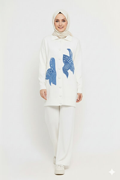 BLUE FASHION Women's Double Hijab Set Winter Pique