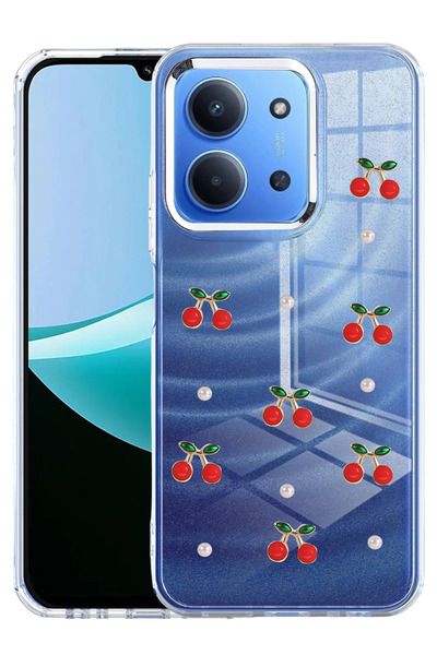 NewFace غطاء SPTRNS Xiaomi Redmi 15C 4G بنمط الفيونكة - (03657) نمط 9