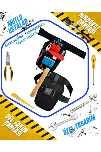 Saatistan Çanta Bel Takımı - Hırdavat, Elektrik ve İnşaat İşçileri İçin Tasarım