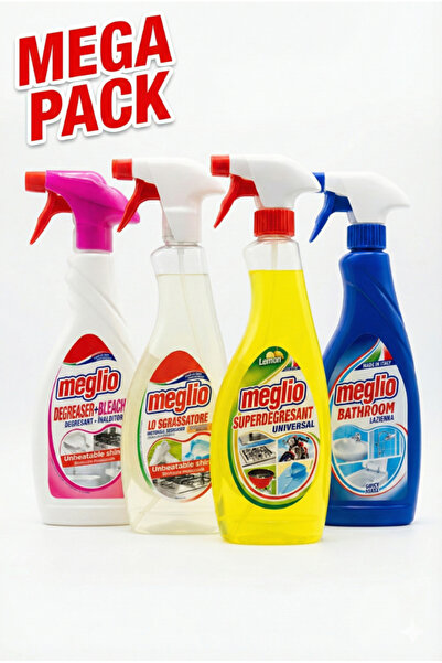 MEGLIO Mixed Pack, degreaser , 2 x 650 ml , 2 x 750 ml