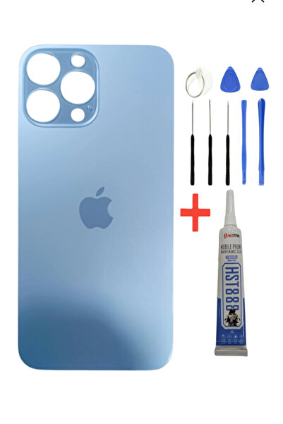 instatech İphone 13 Pro Max Uyumlu Arka Kapak Batarya Pil Kapağı Maci + Monta...