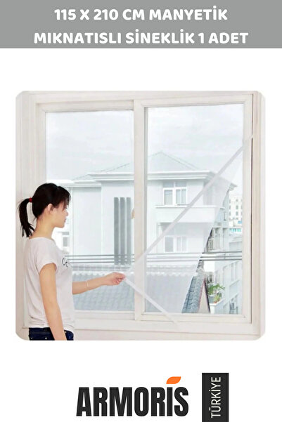 Armoris Yeni 115x210 Cm Kolay Kurulum Manyetik Mıknatıslı Ev Pencere İşyeri C...