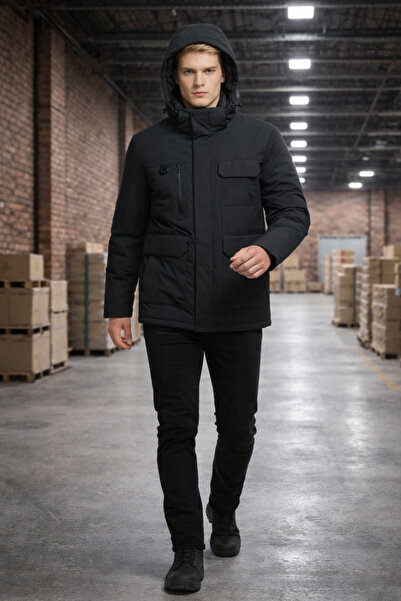 DYNAMO Hooded Water Repellent Windproof Comfort Fit Goose down Coat