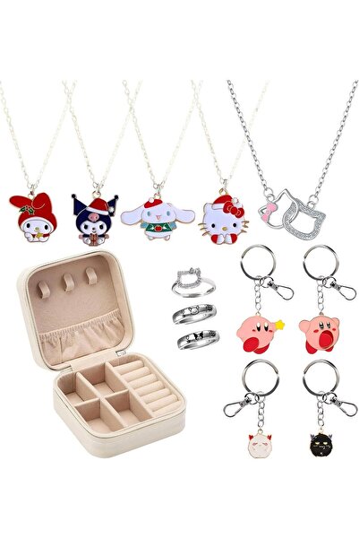 Generic YACMMY Cartoon Cat Necklace Jewelry Set for Girls
