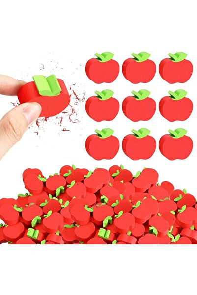 Generic ممحاة على شكل تفاحة صغيرة، 60 قطعة للأطفال، ممحاة عدّ للفصول الدراسية...