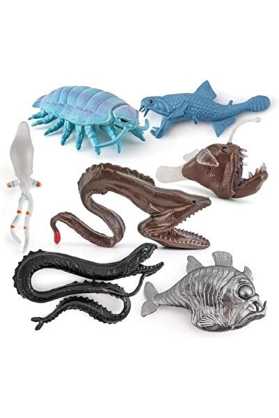 Generic مجسمات مخلوقات بحرية من نالاخال، 7 قطع صغيرة واقعية