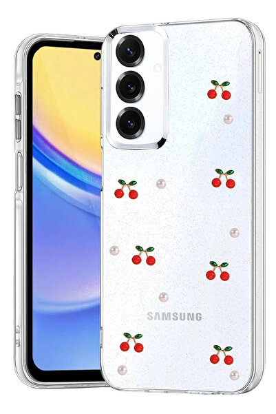 NewFace غطاء سامسونج جالاكسي S25 FE من سبترنس بنمط الفيونكة - (03725) نمط 9