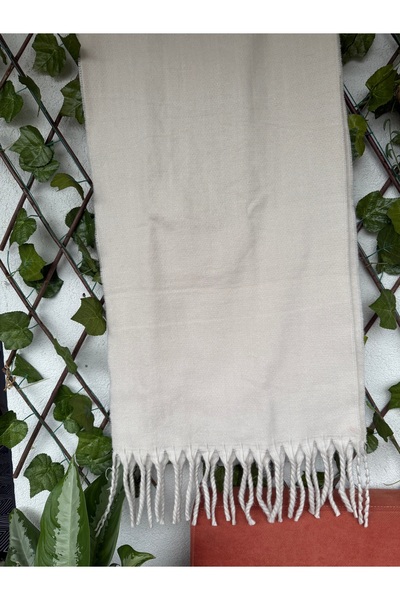 Blotch Tassel Cashmere Fabric Cream Soft Textured Women's Scarf Shawl Shoulde...