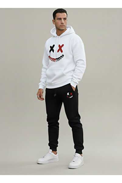 EFFRENATU Custom Printed Oversized Hooded Sweatshirt Tracksuit Set