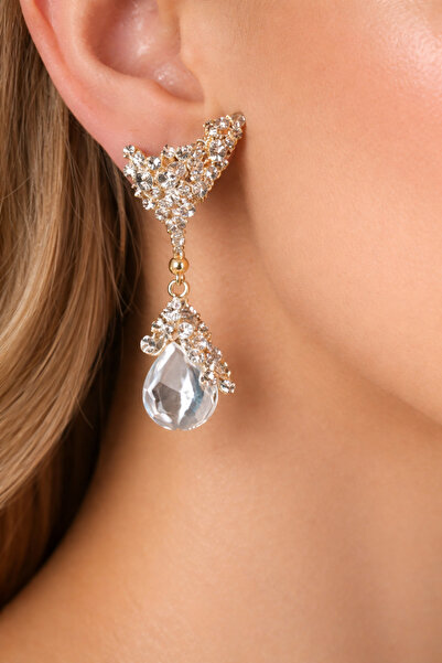 MRK Kadın Sallantılı Zirkon Abiye Küpe