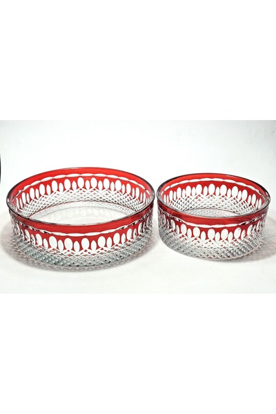 Kristal Market Handcrafted Cut Crystal Royal Pattern Luxury Fruit Bowl Presen...
