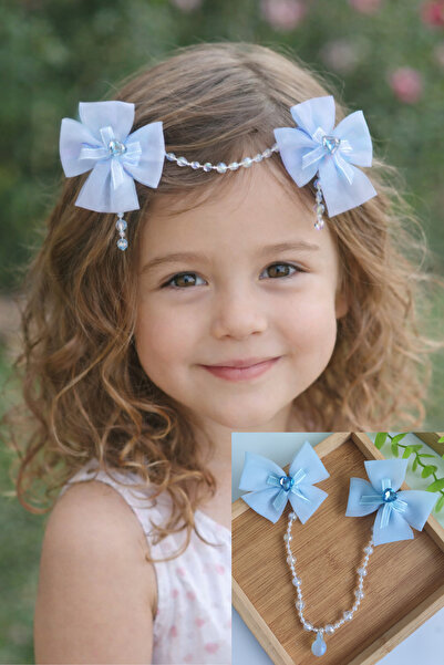 Nisankids Girl's Beaded Pendant Ribbon