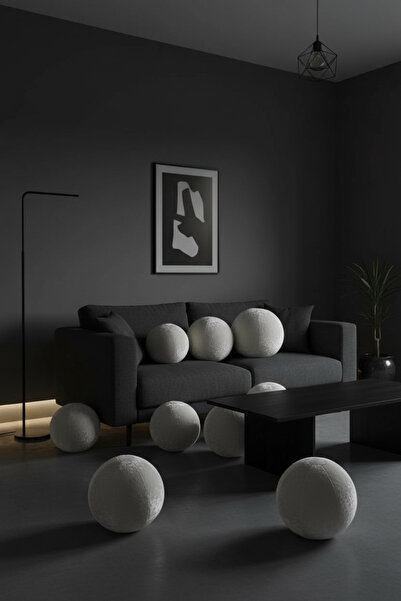 JACA Set de 3 perne decorative din catifea de dimensiune XXL, set de dimensiu...