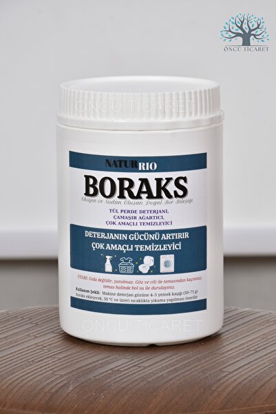 NATURRIO Kutulu Doğal Boraks 810 gr Perde, Çamaşır ve Banyo Temizliği Temizli...