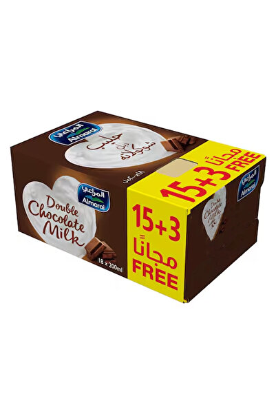 almarai Double Chocolate Milk, 200 ml, 15 + 3