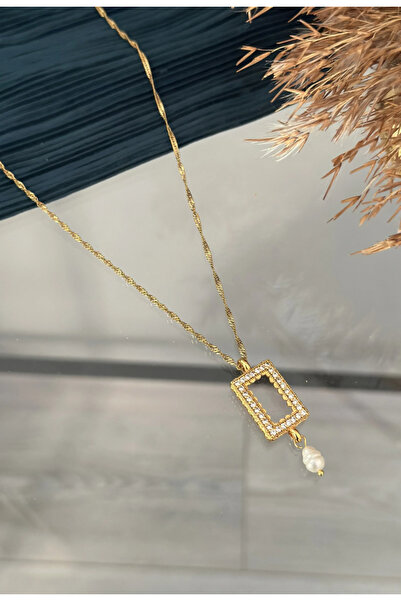 takinintonlari Doğal İncili Gram Altınlık Kolye (55+5 cm)