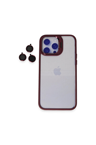 FREEDOM STOREE غطاء جوكو لـ آيفون 14 برو مع حامل لعدسة روبلاكس - بوردو