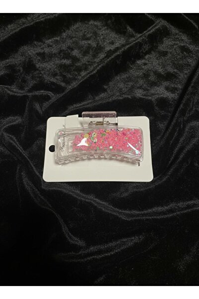 ELUNE İSTANBUL Elune Pembe Simli Şeffaf Mandal Toka 2 li set– Işıltılı Tasarım