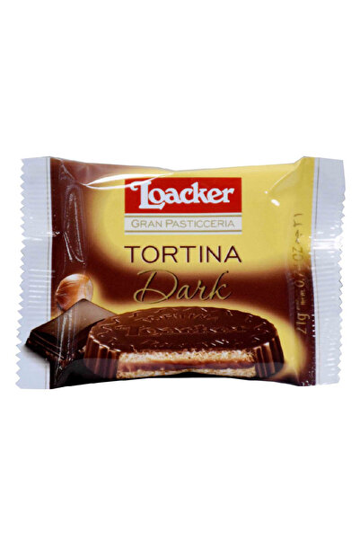 Loacker رقائق شوكولاتة تورتينا الداكنة، 21 غرام