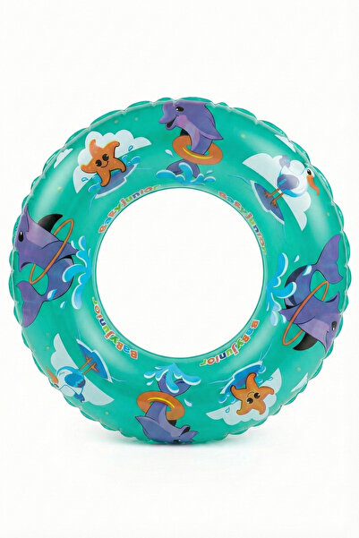 Bebechi عوامة بحرية، دلفين مطبوع عوامة حمام سباحة للأطفال مناسبة للبنات والأو...