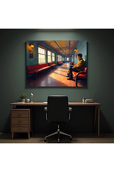 Printees Tablou - Sala de așteptare - Canvas pe șasiu