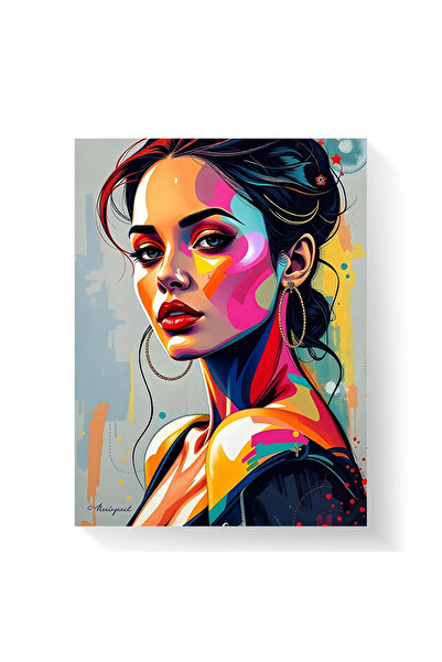 Printees Tablou - Portret abstract - Canvas pe șasiu