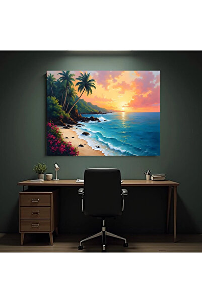 Printees Tablou - Apus pe insula exotică