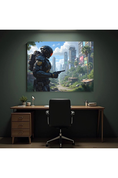 Printees Tablou - Android warrior - Canvas pe șasiu