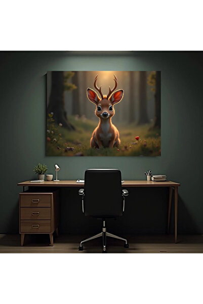 Printees Painting - Deer - Canvas on frame