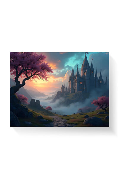 Printees Painting - The path to the castle