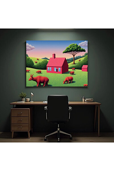 Printees Tablou - Vis cu casa roz