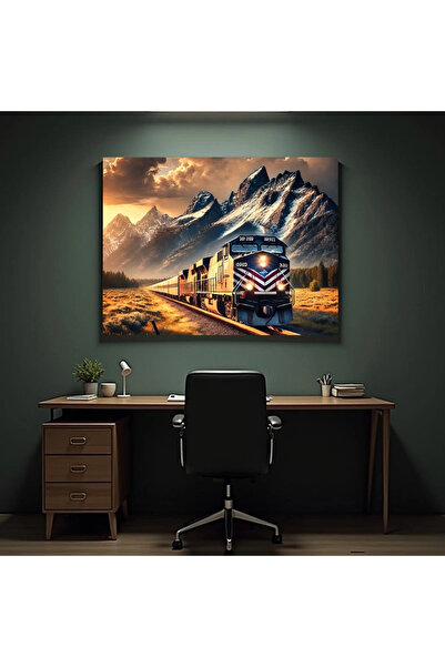 Printees Painting - American Train