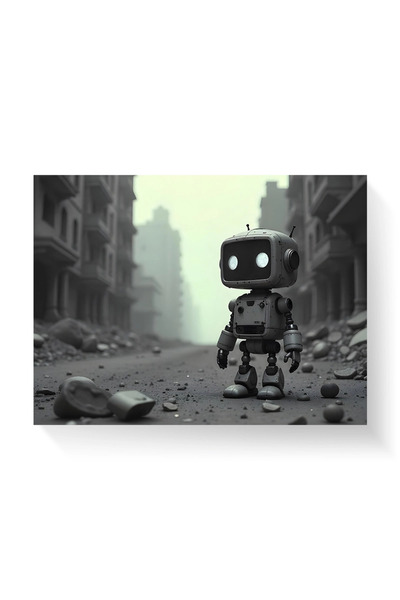 Printees Tablou - Micul robot - Canvas pe șasiu