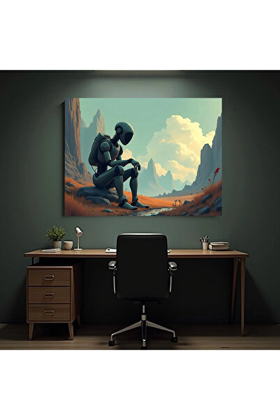 Printees Painting - Tired Robot