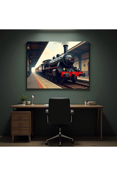 Printees Painting - The Train at Peron