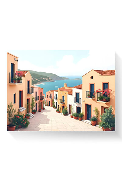 Printees Tablou - Strada către mare - Canvas pe șasiu