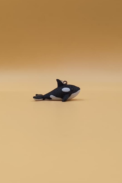 Rodopiva Örgü Desenli Balina Anahtarlık (Plastik)