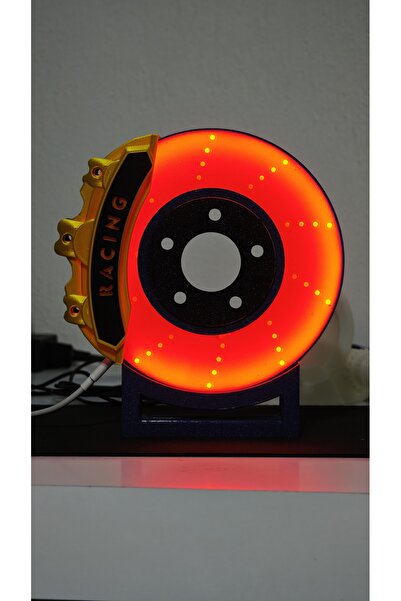 Morfem3D Disk Fren Tasarımlı Dekoratif Lamba - Model 2 – Araba Tutkunlarına Ö...