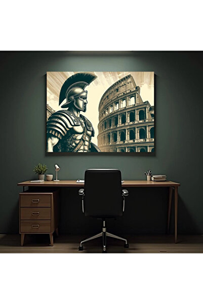 Printees Tablou - Ilustrație cu centurion la Colosseum